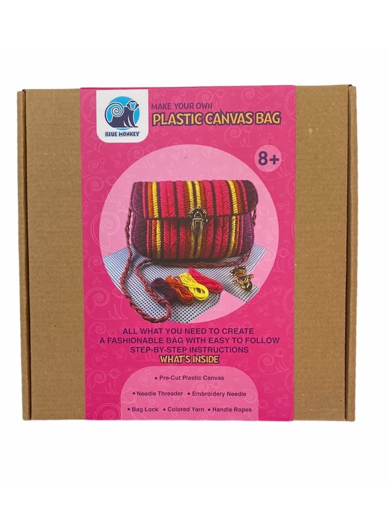 BLUE MONKEY 8+ STEAM BLUE MONKEY  PLASTIC CANVAS BAG Kit - Image 1