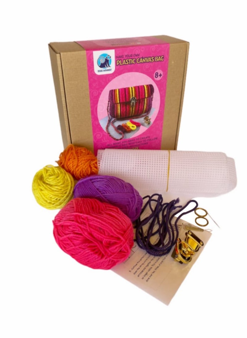 BLUE MONKEY 8+ STEAM BLUE MONKEY  PLASTIC CANVAS BAG Kit - Image 2