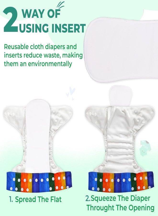Bembika A Plus Printed Cloth Diaper with Polar Fleece-4 Layer Inserts for Babies Washable & Reusable Cloth Nappies for Baby Leakproof and Wetfree Adjustable Cloth Diapers -(BE2696) - Image 4