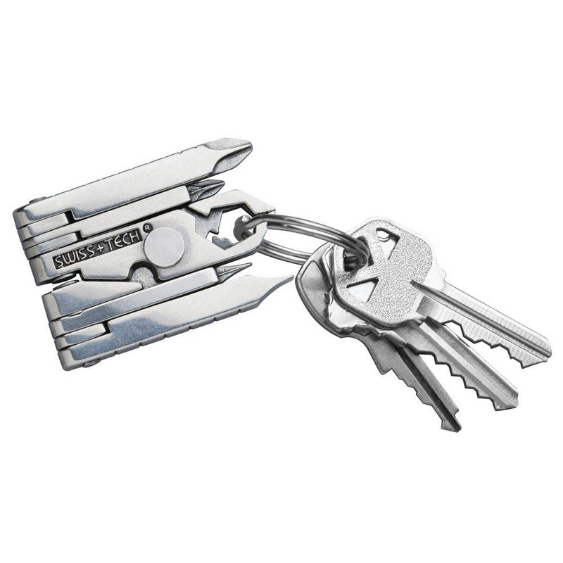 SWISS+TECH ST53100 Stainless Steel 19-in-1 Key Chain Multi Tool, Polished Finish (Single Pack) - Image 4
