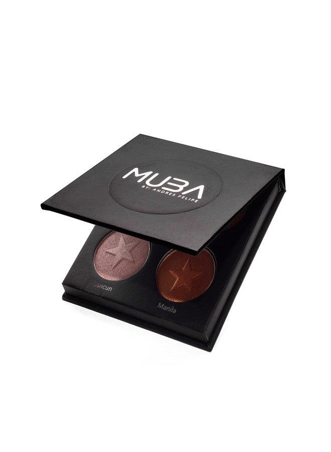 MUBA COSMETICS Laura & Lucely Duo Eyeshadow Palettes Makeup Set - Highly Pigmented Eye Makeup With Shimmer & Matte Nude Colors - 8-Color Eye Shadow Palette Makeup - Image 3