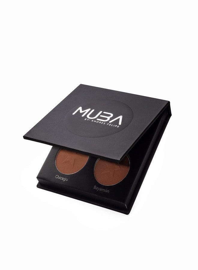 MUBA COSMETICS Laura & Lucely Duo Eyeshadow Palettes Makeup Set - Highly Pigmented Eye Makeup With Shimmer & Matte Nude Colors - 8-Color Eye Shadow Palette Makeup - Image 4