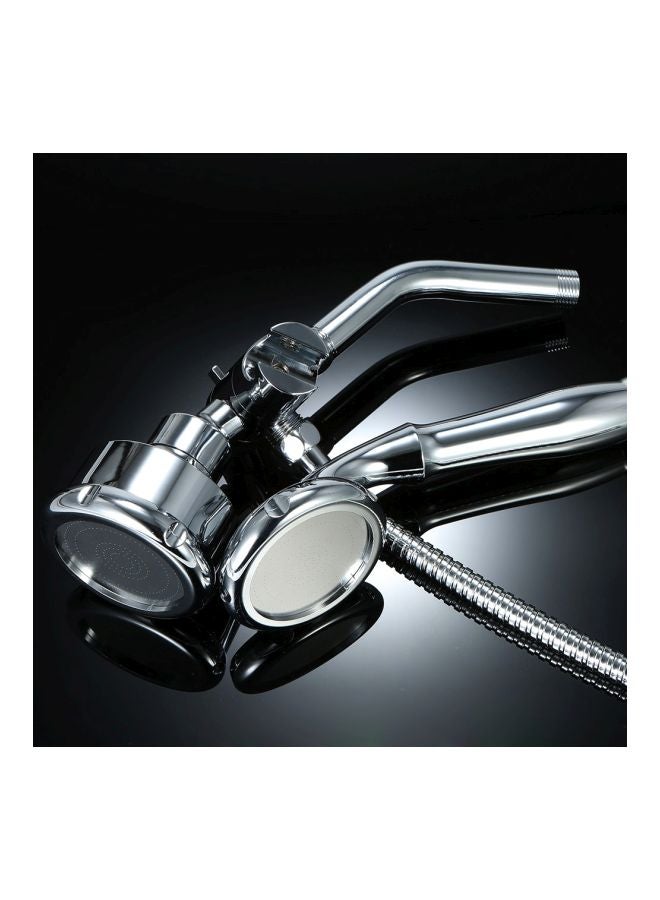 2-In-1 Handheld And Fixed Shower Head Silver - Image 5
