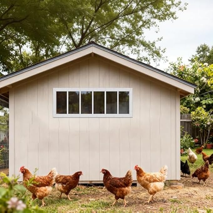 Transom Window For Shed, Fixed Tempered Garage Window For Playhouse, New Exterior Construction Windows (10"X35" 2Pcs) - Image 2