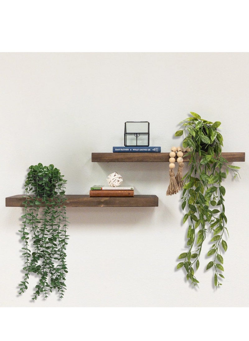 Generic 3 Pcs Artificial Hanging Plants-Eucalyptus Mandala Snow Pea Vine in Pot Plants for Office Farmhouse, Fake Foliage Pendant Plant, Indoor Outdoor Wedding Home Decoration  - Image 5