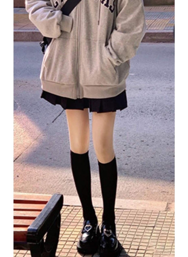 、جوارب ضغط قطنية نسائية متوسطة الطول تصل إلى الركبة، مصممة لتنحيف الجسم، عالية المرونة، ناعمة، لطيفة على البشرة، متعددة الاستخدامات (3 أزواج) - Image 5