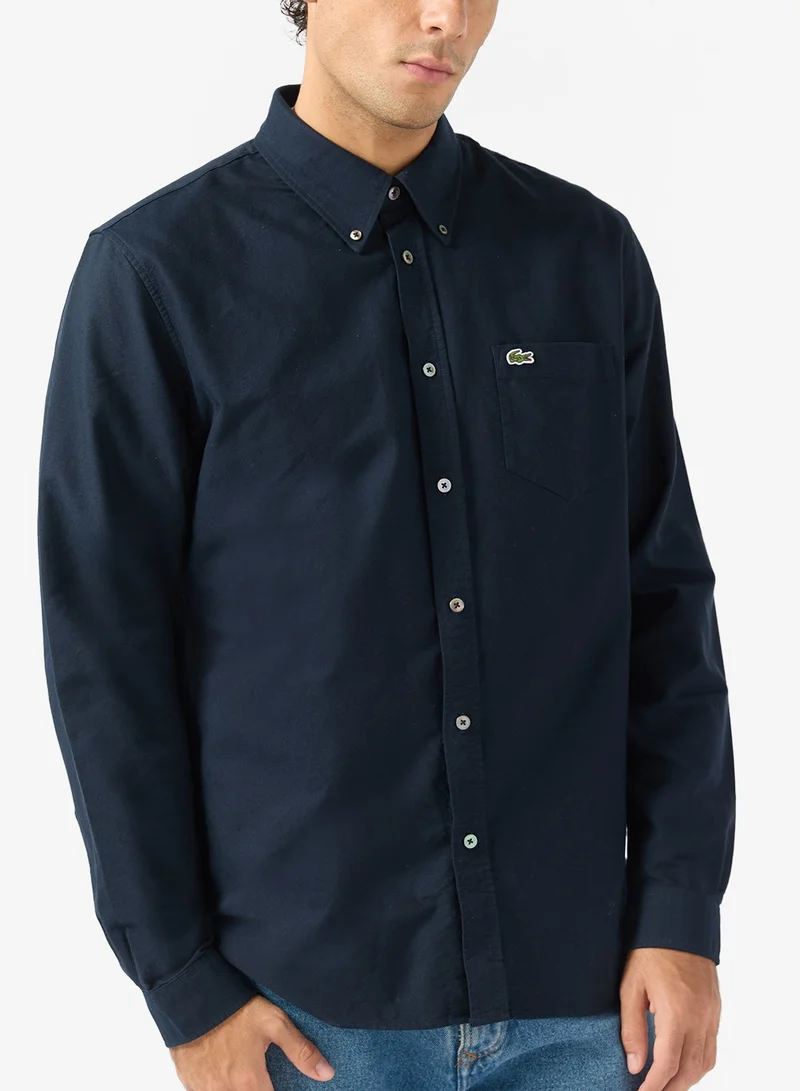 Lacoste  Regular Fit Oxford Shirt for Men | Best Price UAE