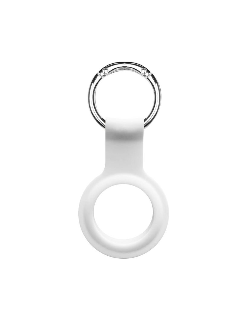 devia - Devia Silicon Key Ring for Apple AirTag - White - Image 1