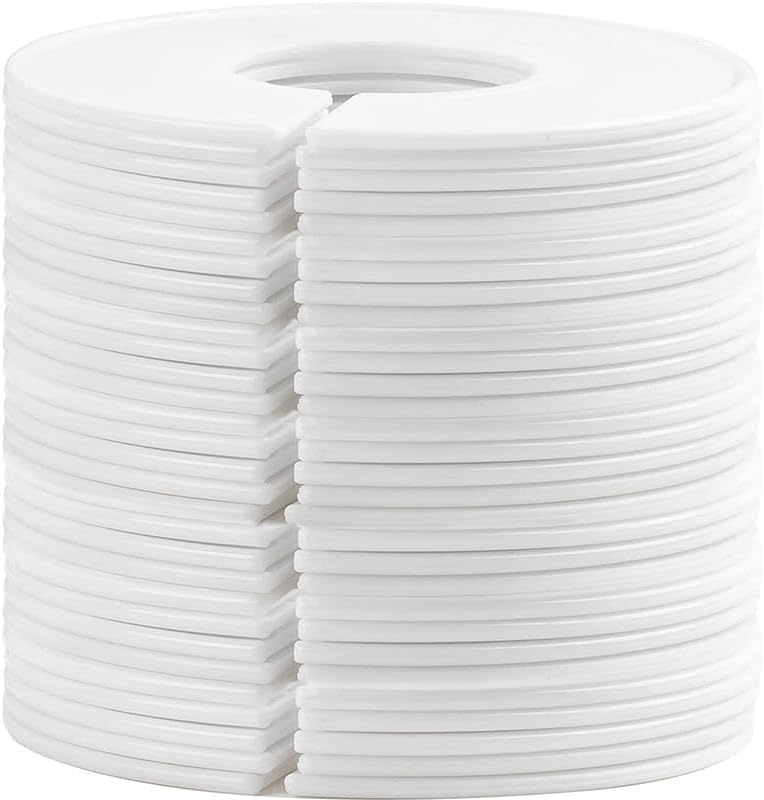 30 Closet Dividers for Hanging Clothes - White Closet Divider Set - Image 1