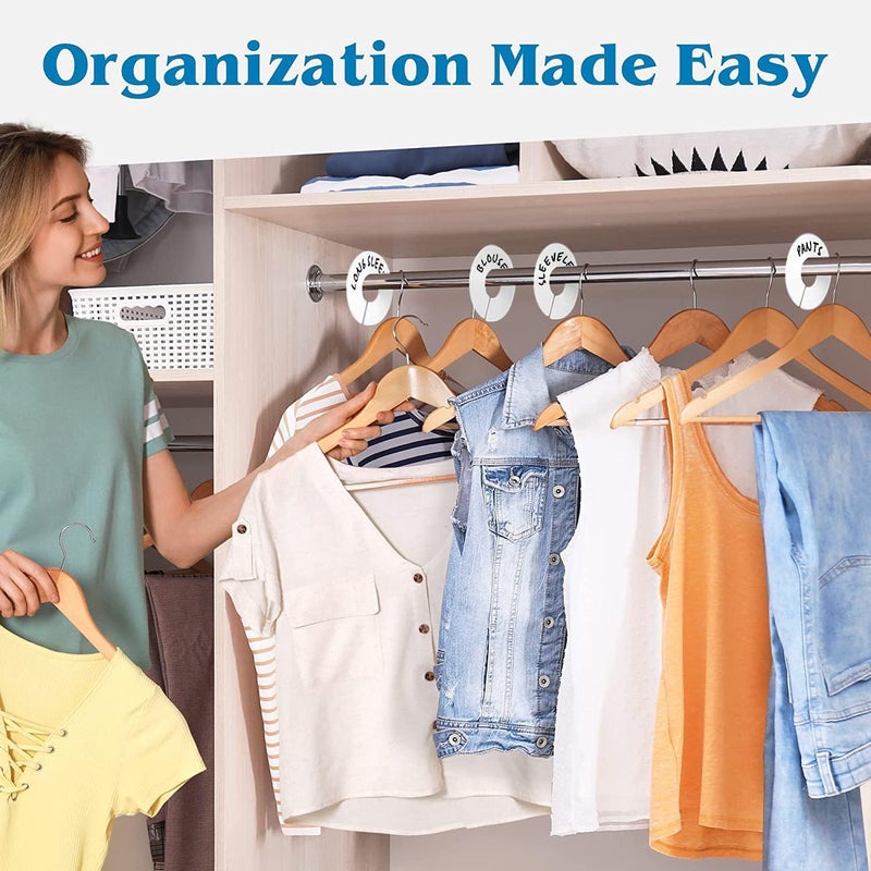 30 Closet Dividers for Hanging Clothes - White Closet Divider Set - Image 5