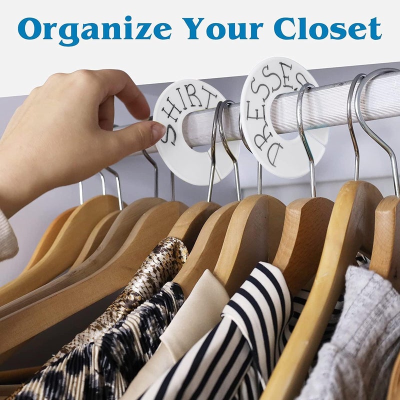 30 Closet Dividers for Hanging Clothes - White Closet Divider Set - Image 3