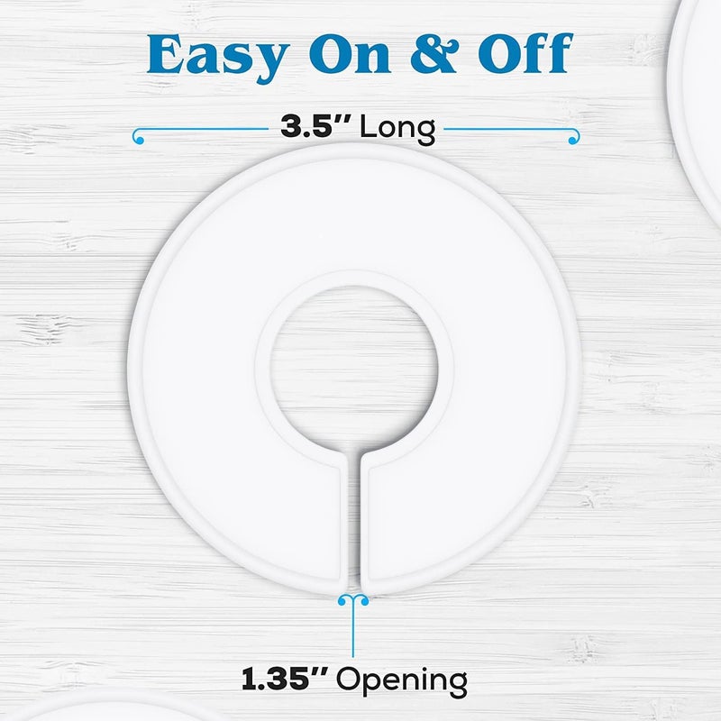 30 Closet Dividers for Hanging Clothes - White Closet Divider Set - Image 4