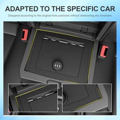 SZYANG Center Console Safe Organizer Compatible with 2024 2025 2026 Toyota Tacoma Lock Box Console Safe Vault Center Armrest Manager Replacement for 2024 2025 2026 Toyota Tacoma Accessories - Image 3