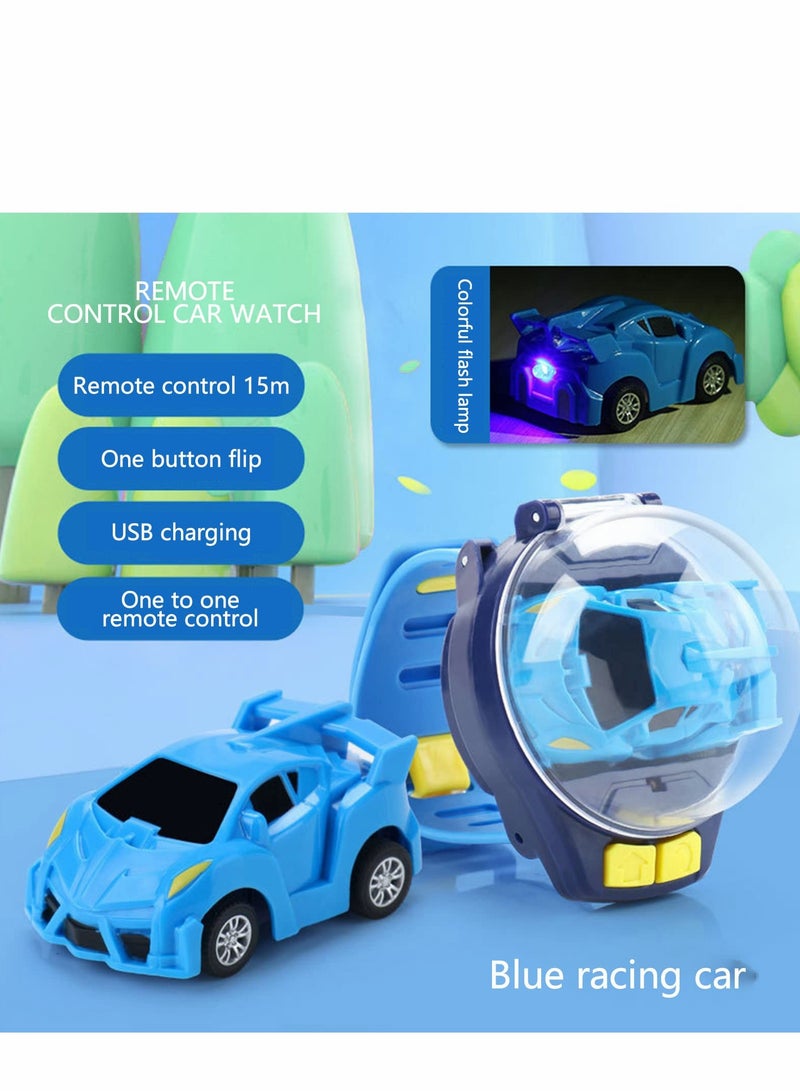 KASTWAVE Mini Long Distance Wrist Watch RC Car, 2022 New Remote Control Toys, 2.4 GHz Racing with USB Charging, Cartoon Small, Gift for Boys and Girls - Image 2