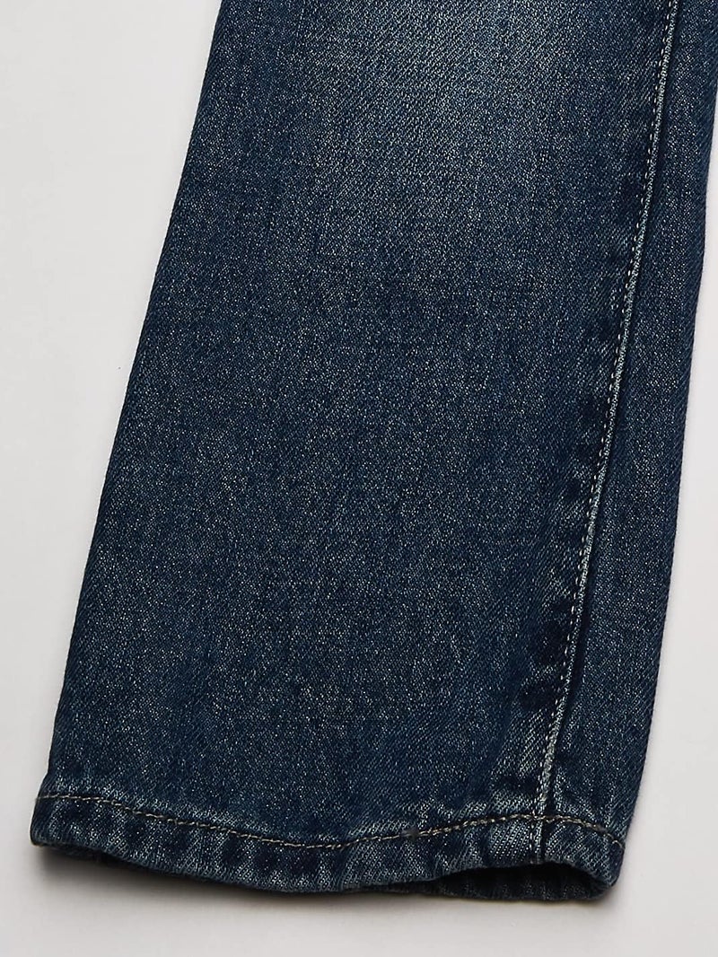 The Children's Place Boys Basic Bootcut Jeans - Medium Indigo, Size 7 - Image 4