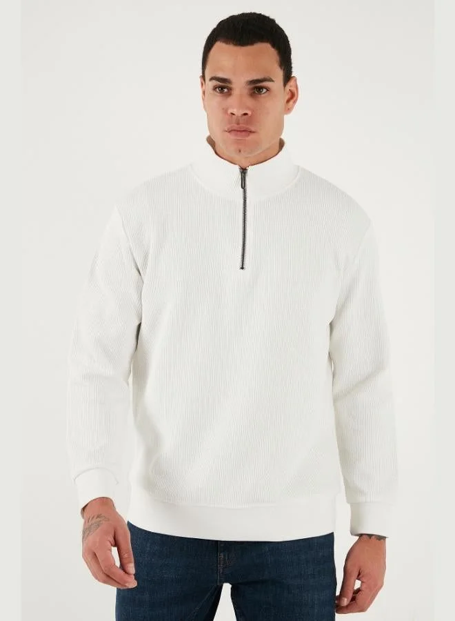 Buratti  Buratti Cotton Regular Fit Half Zipper Stand Collar 2-Pack Sweat Men's SWEAT 5905716S2 for Men | Best Price UAE