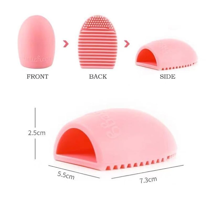 Makeup Brush Cleaner Silicone Washing Board Makeup Tools Cleaning Tools 8 Colors (multicolor -1PC) - Image 2
