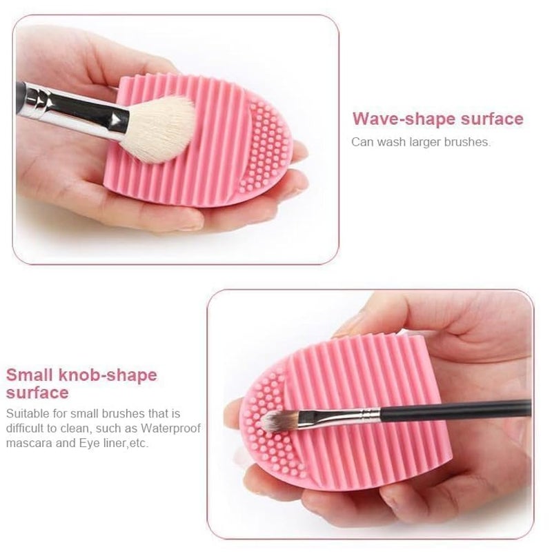 Makeup Brush Cleaner Silicone Washing Board Makeup Tools Cleaning Tools 8 Colors (multicolor -1PC) - Image 4