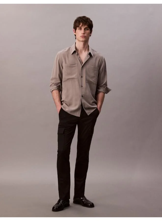 CALVIN KLEIN Slim Stretch Cotton Cargo Trousers