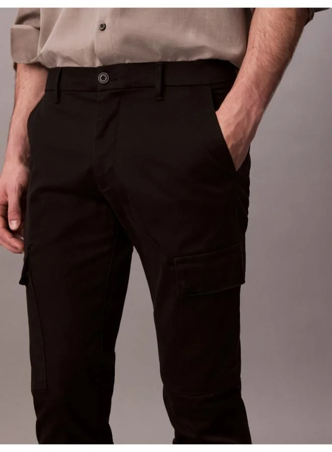 CALVIN KLEIN Slim Refined Cotton Stretch Carg