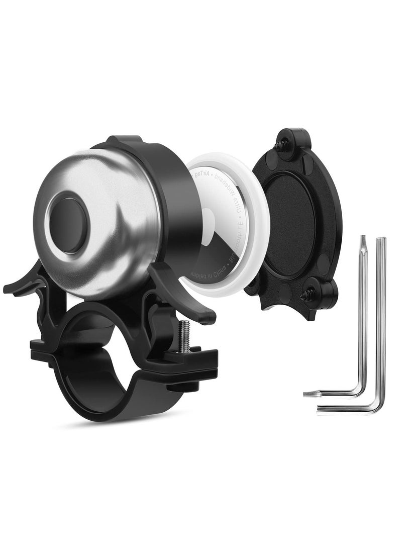 Excefore - Bicycle Bell for Apple AirTag, Hidden Holder, Anti-Theft Device Waterproof Mount, Fits Bikes, Easy Installation, Bike Accessories - Image 1