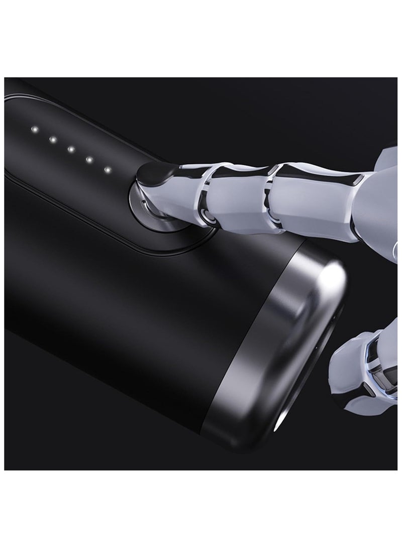 BlueFire Handheld Deep Tissue Massage Gun with Quiet Performance, 6-Speed Percussion Therapy and USB-C Rechargeable Design for Muscle Recovery and Relaxation - Image 3