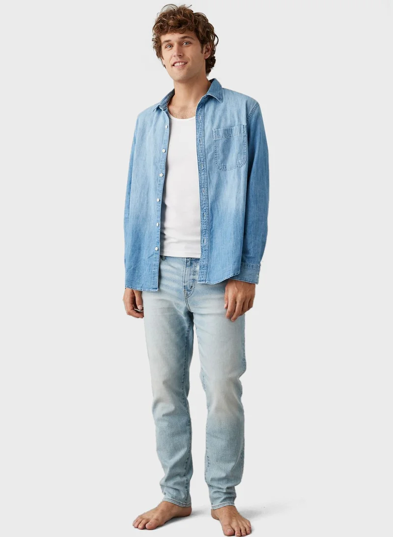American Eagle Light Wash Skinny Fit Jeans