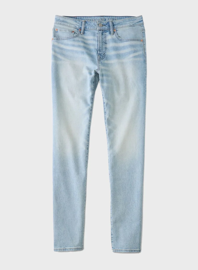 American Eagle Light Wash Skinny Fit Jeans