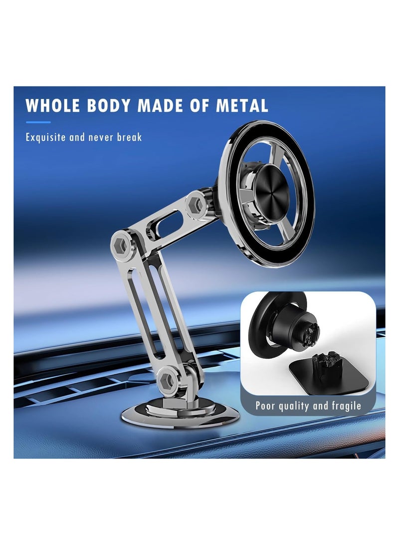TIKNAL Strong Magnetic Car Phone Holder with 720° Free Rotation - Full Rotation, Super Hold, and Safe Driving - Image 4