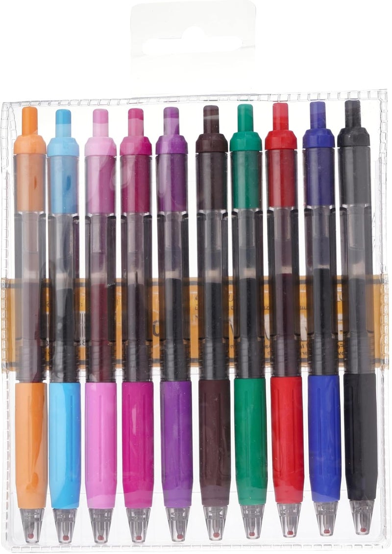 SMOOZ 10-Color 0.7 mm Gel Ink Pen 10-Pieces, Multicolor - Image 3