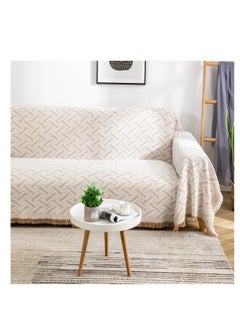 Excefore Couch Cover Sheet Blanket, 71" x 118" Oversized Reversible Couch Covers for 3 Cushion Sofa, Extra Large Furniture Decoration Cover Sofa Slipcovers, Pet Couch Covers for Sofa, Khaki  - Image 3