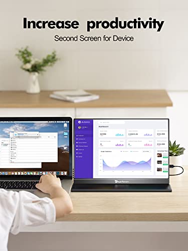 MAGICRAVEN 4K Portable Monitor, 16" 3840x2400 IPS Laptop Screen, 1500:1, 400 Nits Screen USB C HDMI Computer Gaming Display with Speakers & Smart Cover, Travel Monitor for PC Phone PS5/4 Xbox Switch - Image 4