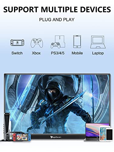MAGICRAVEN 4K Portable Monitor, 16" 3840x2400 IPS Laptop Screen, 1500:1, 400 Nits Screen USB C HDMI Computer Gaming Display with Speakers & Smart Cover, Travel Monitor for PC Phone PS5/4 Xbox Switch - Image 3