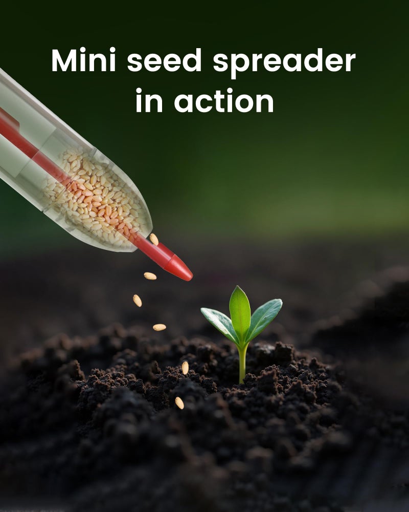 ZhenD Mini Seed Spreader Set, Seed Planter Tool for Small Seed, Tiny Seed Dispenser with 5 Degree, Seed Sower 6 PCS - Image 3