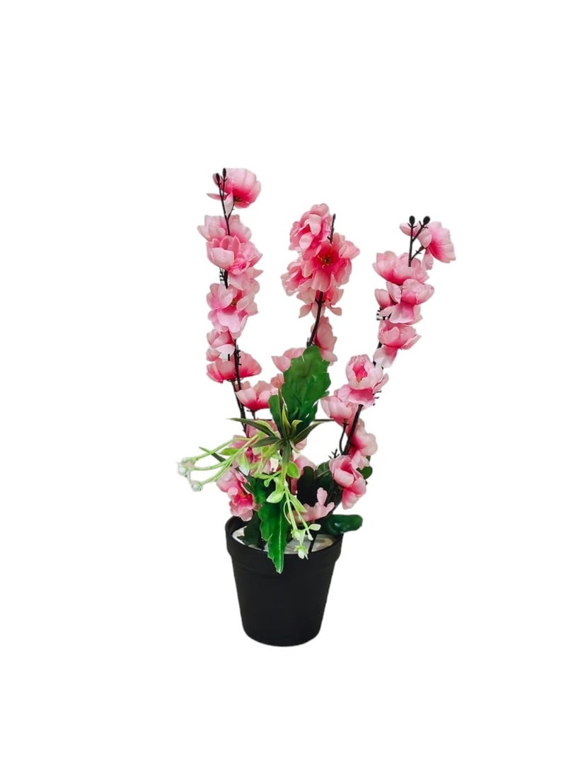 Al-Rawasem House Artificial tree planted in a green pot, 40 cm - Image 3