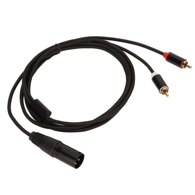 كابل XLR إلى RCA بطول 2 مترًا أحادي الاتجاه صوت عالي الجودة HiFi - كابل فاصل Y XLR محمي بموصل OFC 4N لمناسبات الأداء المباشر في الاستوديو ومحبي الموسيقى - Image 2