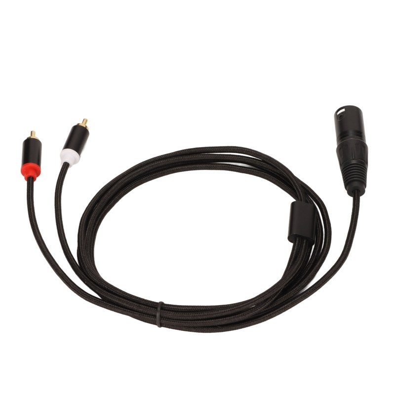 كابل XLR إلى RCA بطول 2 مترًا أحادي الاتجاه صوت عالي الجودة HiFi - كابل فاصل Y XLR محمي بموصل OFC 4N لمناسبات الأداء المباشر في الاستوديو ومحبي الموسيقى - Image 5