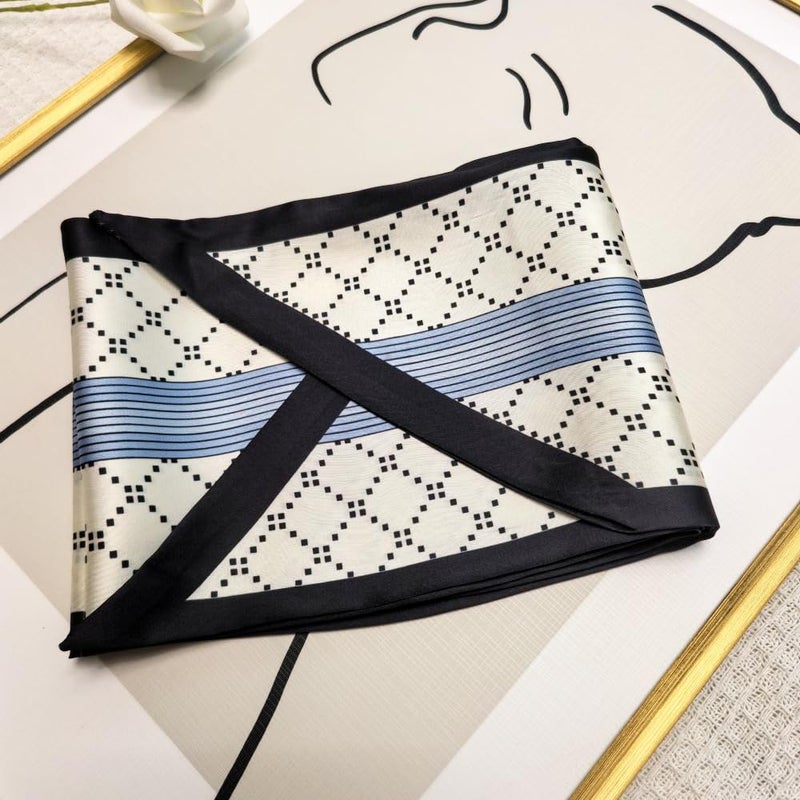 Julunar Hair Scarf for Women Silky Long Neck Head Scarves Purse Bag Scarfs for Handbag Satin Headscarf - Image 2