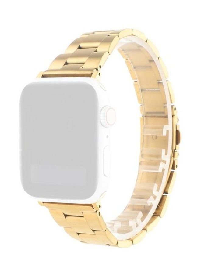 NIBEMINENT - Replacement Strap For Apple Watch Series Gold - Image 1