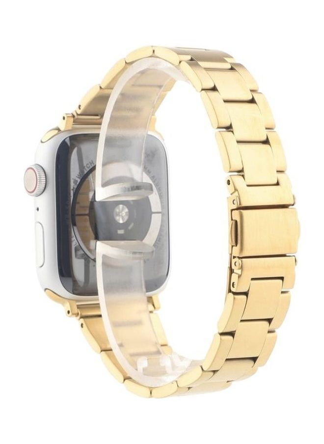 NIBEMINENT - Replacement Strap For Apple Watch Series Gold - Image 1