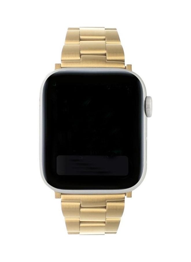 NIBEMINENT - Replacement Strap For Apple Watch Series Gold - Image 1