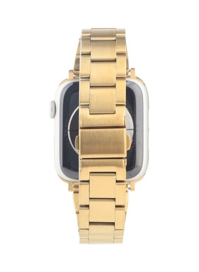 NIBEMINENT - Replacement Strap For Apple Watch Series Gold - Image 1