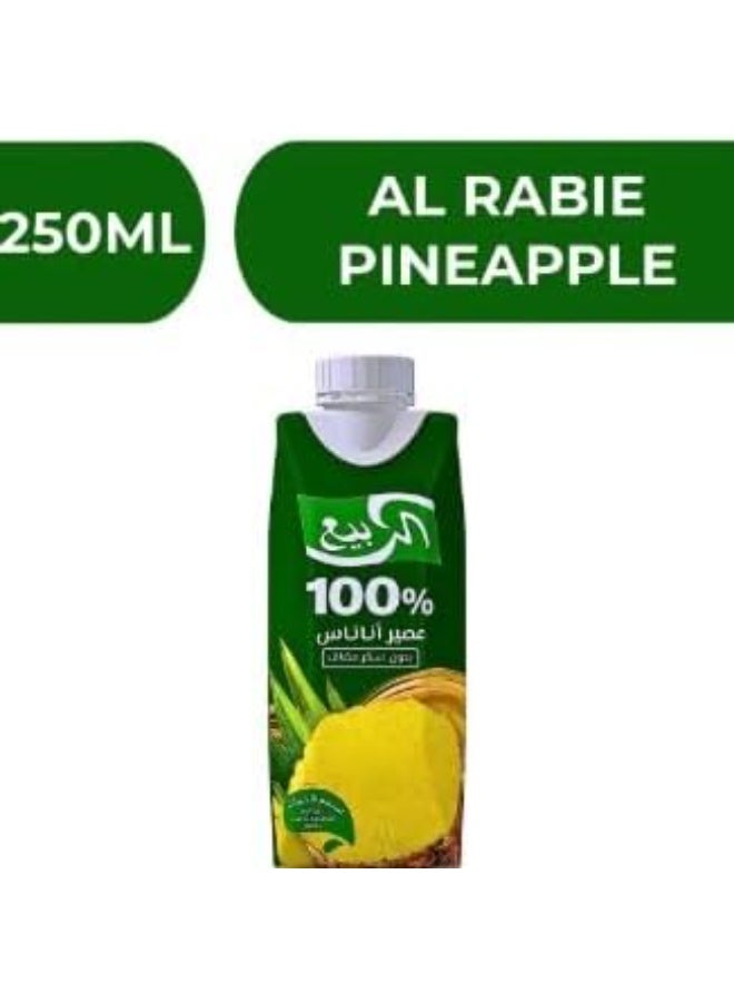 Al Rabie Alrabei Pineapple Juice – 185ml – Pack of 3 | Refreshing Tropical Drink Made from Real Pineapple | Rich in Vitamin C & No Added Preservatives - Image 3
