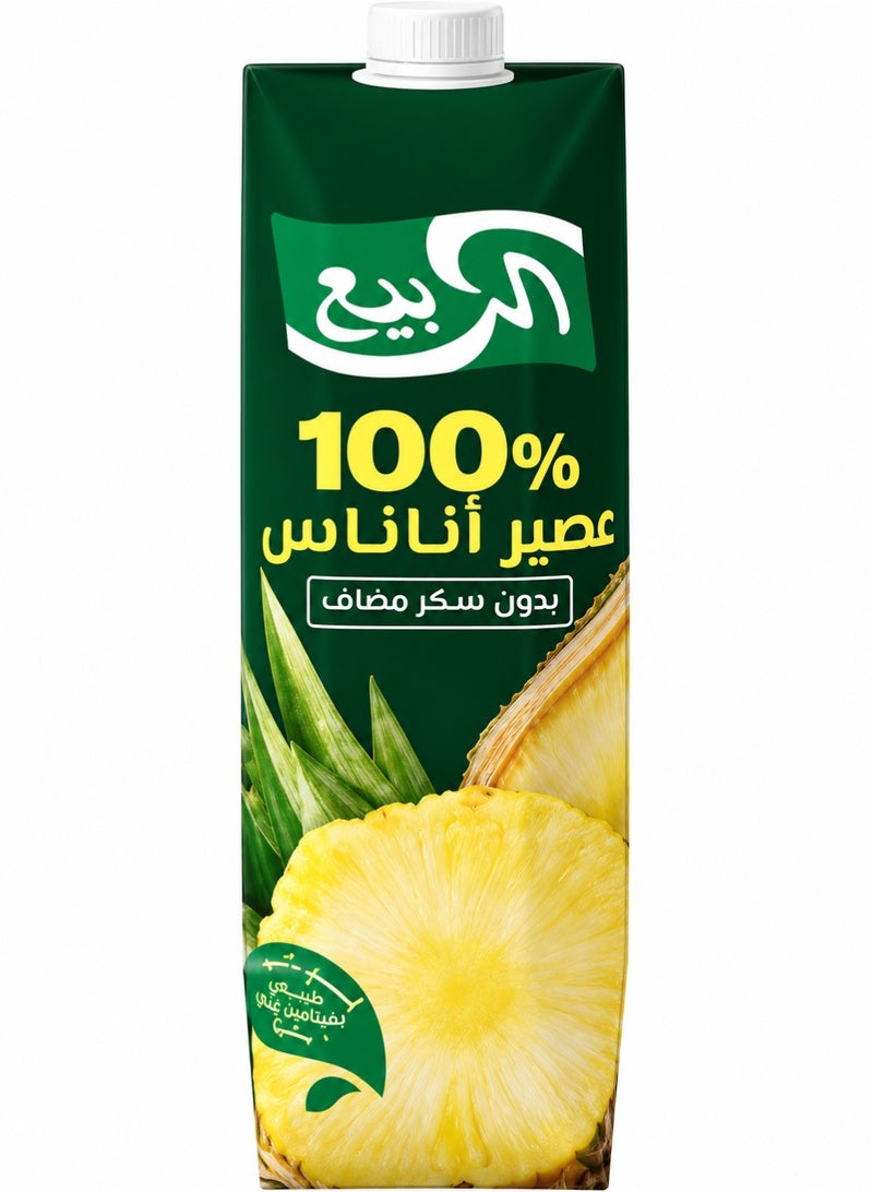 الربيع عصير  أناناس – 185 مل × 3 عبوات | مشروب استوائي منعش من الأناناس الطبيعي | غني بفيتامين C وبدون مواد حافظة - Image 2