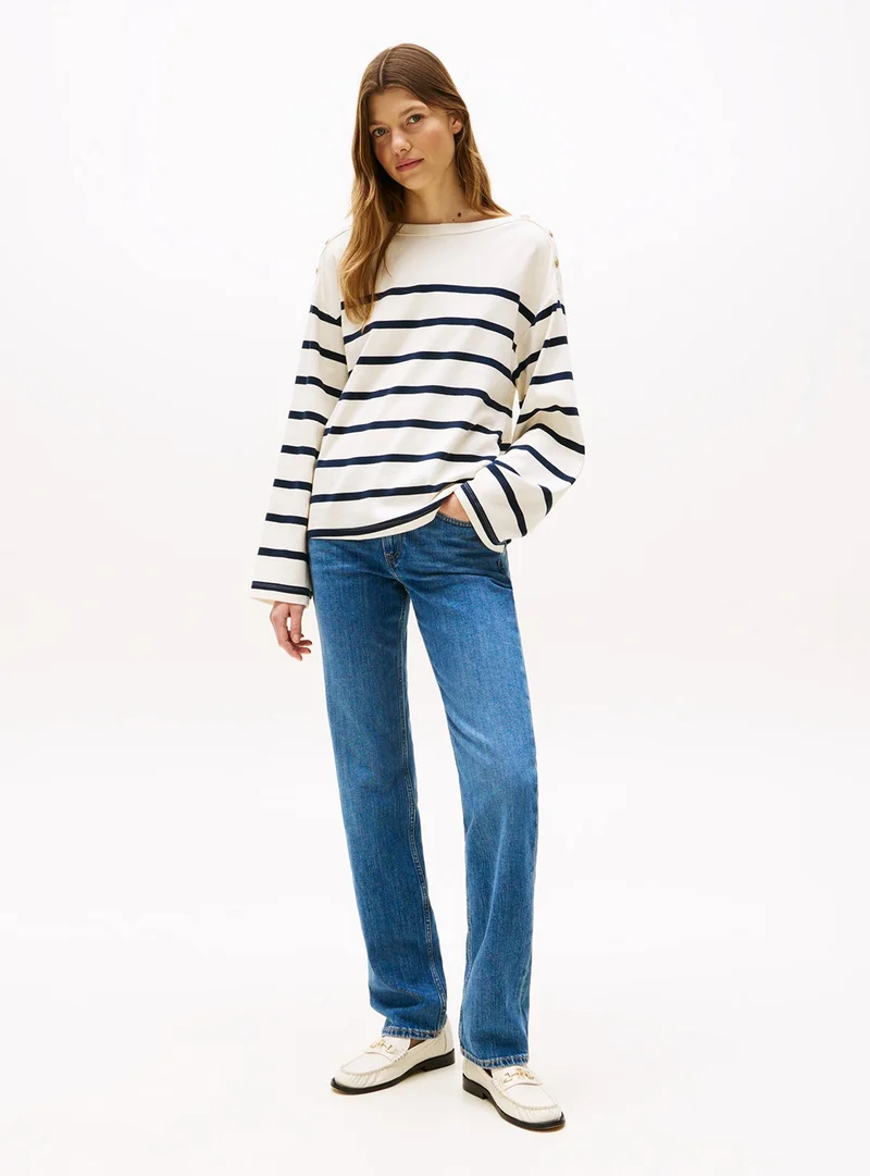 Mid Rise Classic Straight Jeans