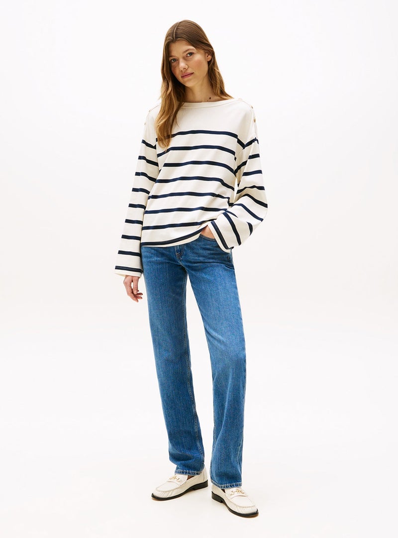 TOMMY HILFIGER Mid Rise Classic Straight Jeans - Image 1