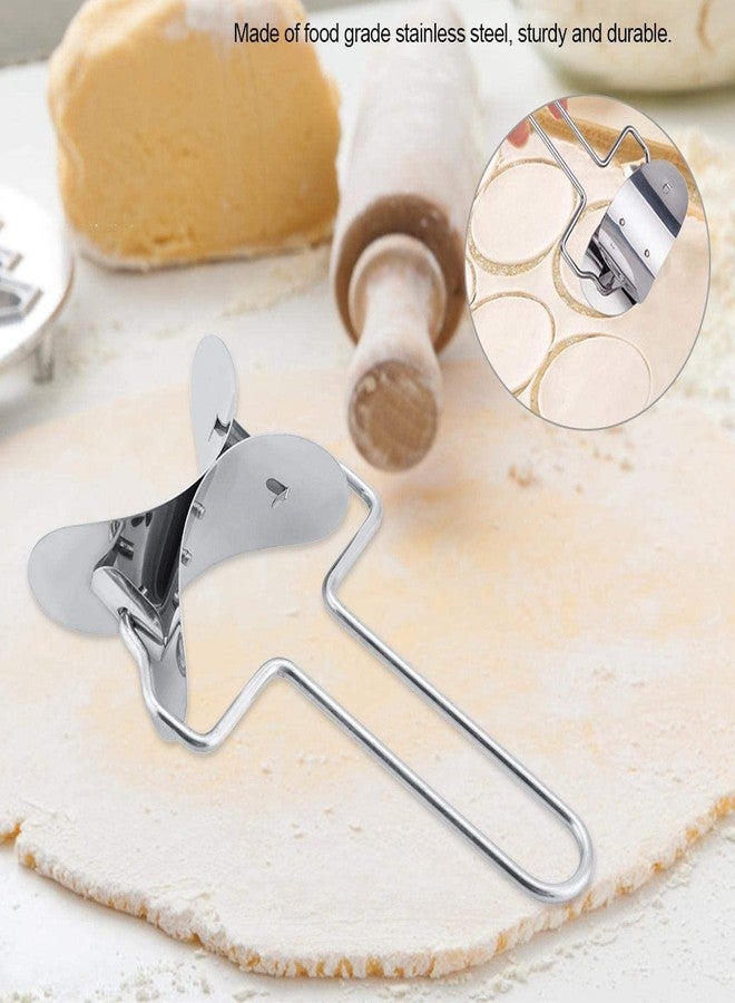 OUKENS Dough Blender and Dumpling Maker - Stainless Steel Dumpling Wrapper, Dumpling wrapper cutter Circle Roller Mold Cooking Ravioli or Dumplings Utensils Kitchen Accessories - Image 3
