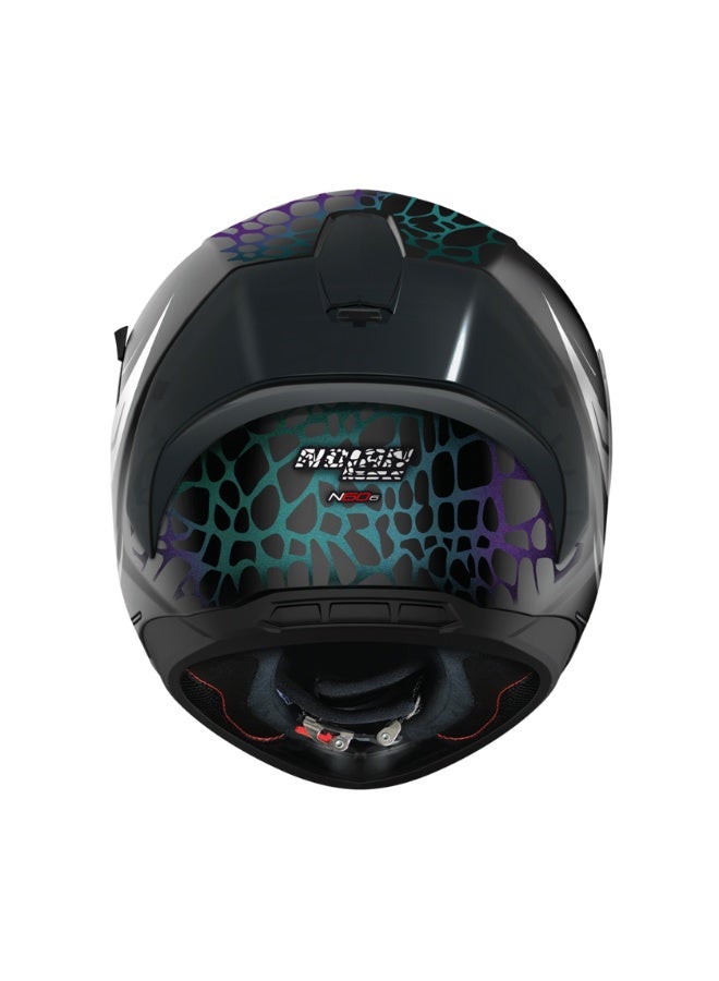 NOLAN N60-6 SPORT FULL FACE RAVENOUS FLAT BLACK WHITE MULTI COLOUR 28 - Image 3