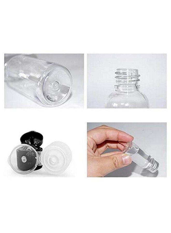 erioctry 12Pcs 10Ml/0.33Oz Empty Plastic Sample Bottle Container Jar Pot Vial With Flip Lid Perfect For Emollient Water Shower Gel Emulsion Etc (White Lid) - Image 5