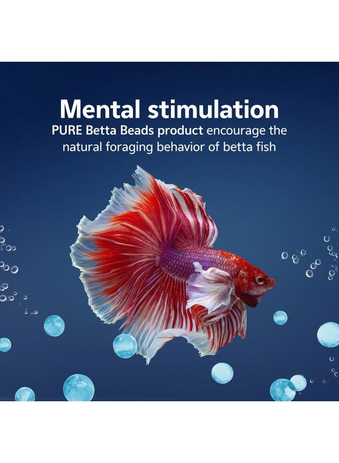Aqueon PURE Betta Beads, Water Care for Unfiltered Aquariums, Maintains Clear Water and Helps Breakdown Organic Sludge, Blue - Image 2